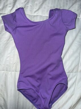 Capezio Lavender Short-Sleeve Dance Leotard